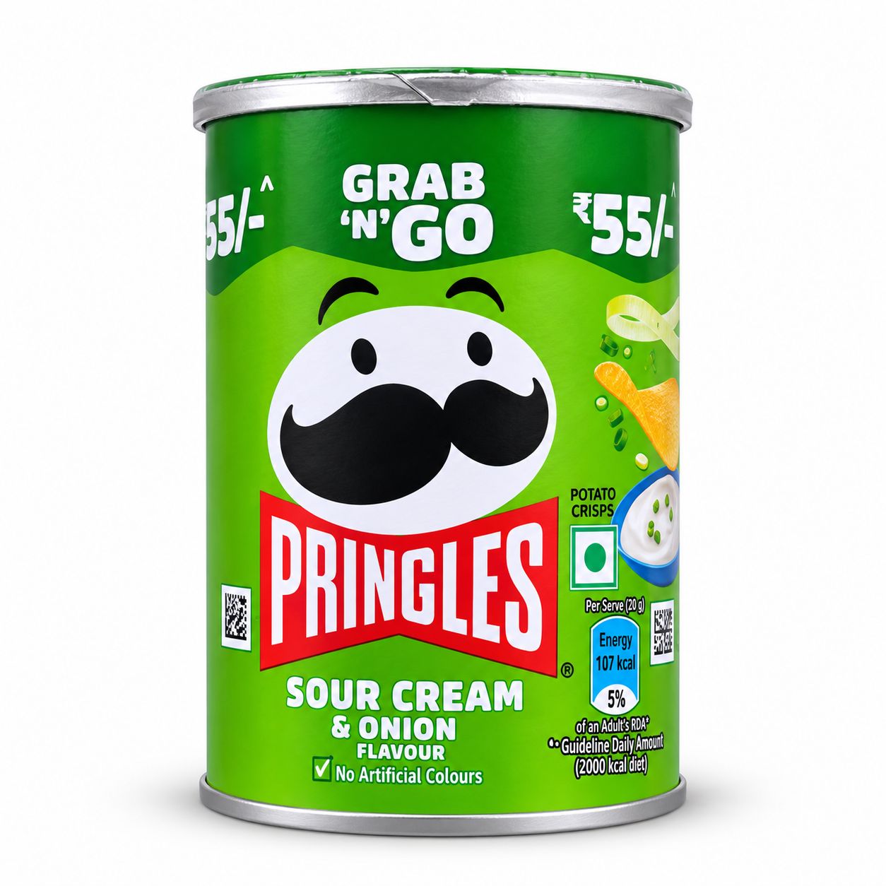 Pringles Sour Cream & Onion Potato Crisps
