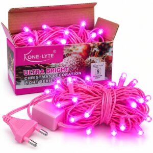 Pink LED String Lights
